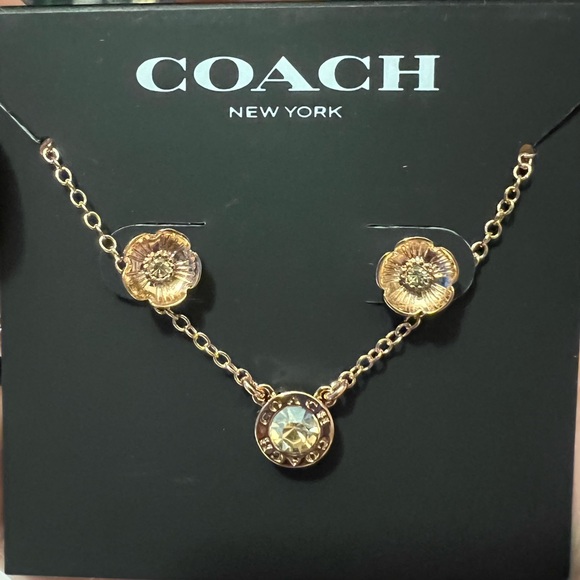 Coach Jowelry | Necklace & Earrings Set - Picture 2 of 4